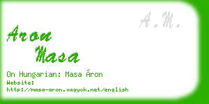 aron masa business card
