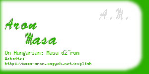 aron masa business card